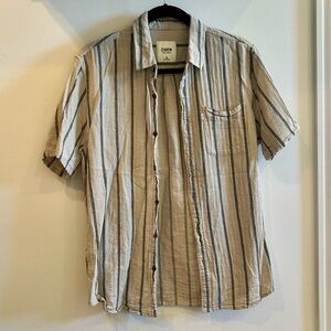 Katin Cotten/Linen blend Button Down Striped Shirt